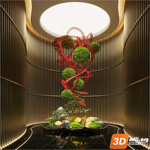 Lobby Decoration Skp Files 